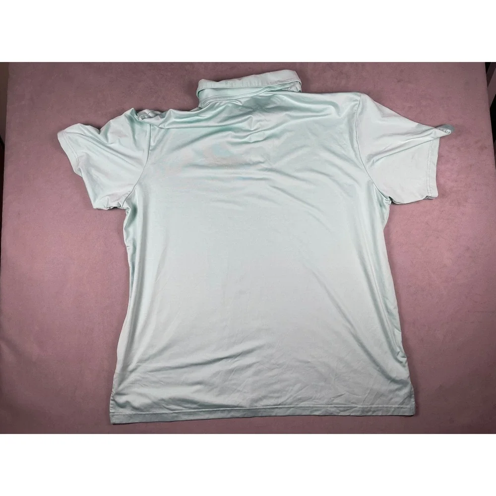 Adidas Golf Mens 2XL Mint Green Performance Short Sleeve Polo Shirt RN88387‎